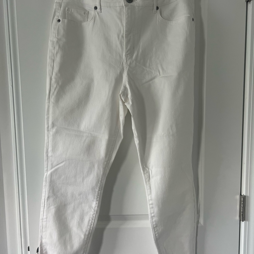LOFT Women's White Skinny Jeans